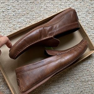 STEVE MADDEN • Mens Slip On Brown Dunes Leather Driver Loafers